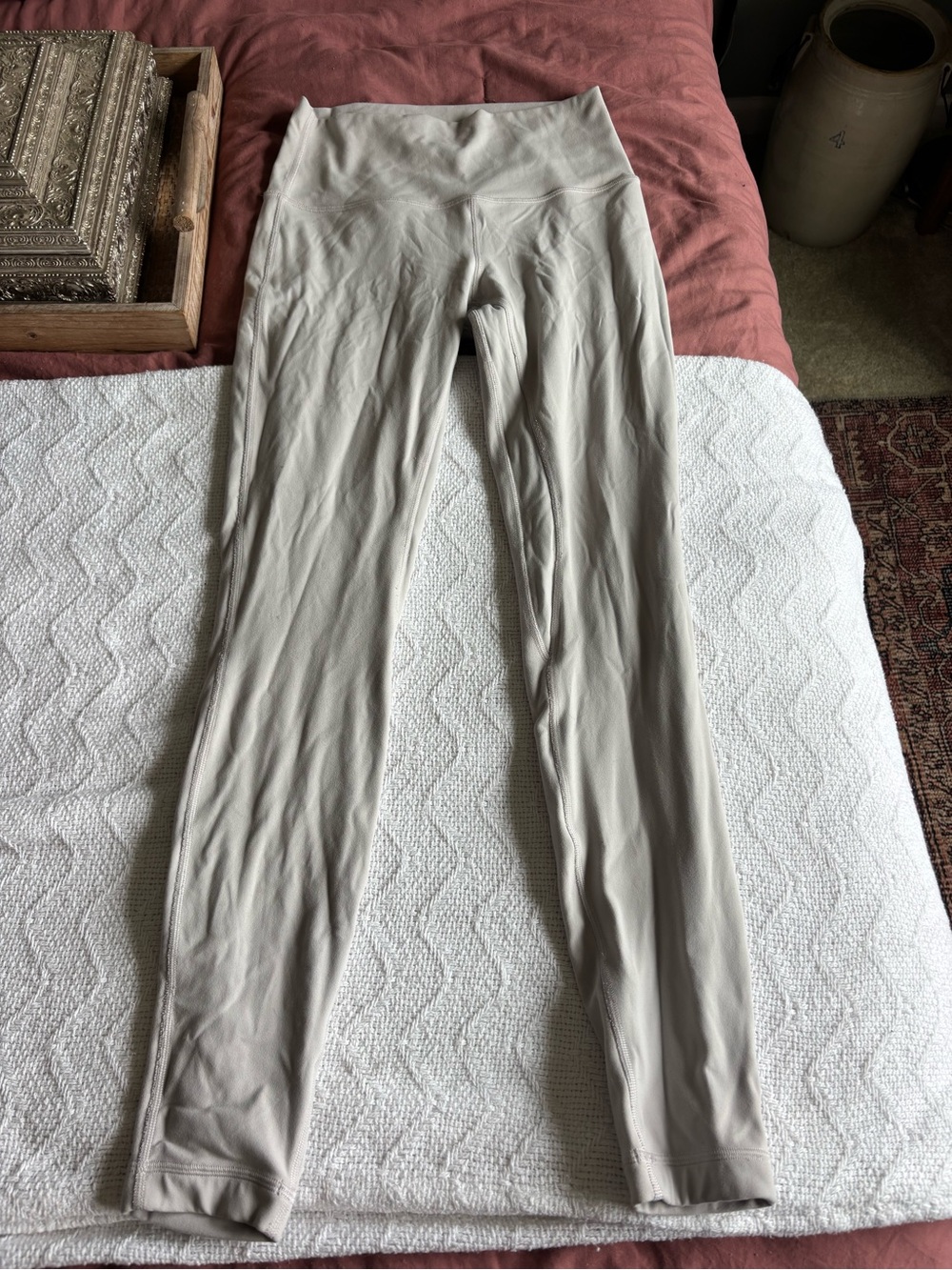 lululemon athletica High-Waist Leggings in Light Beige